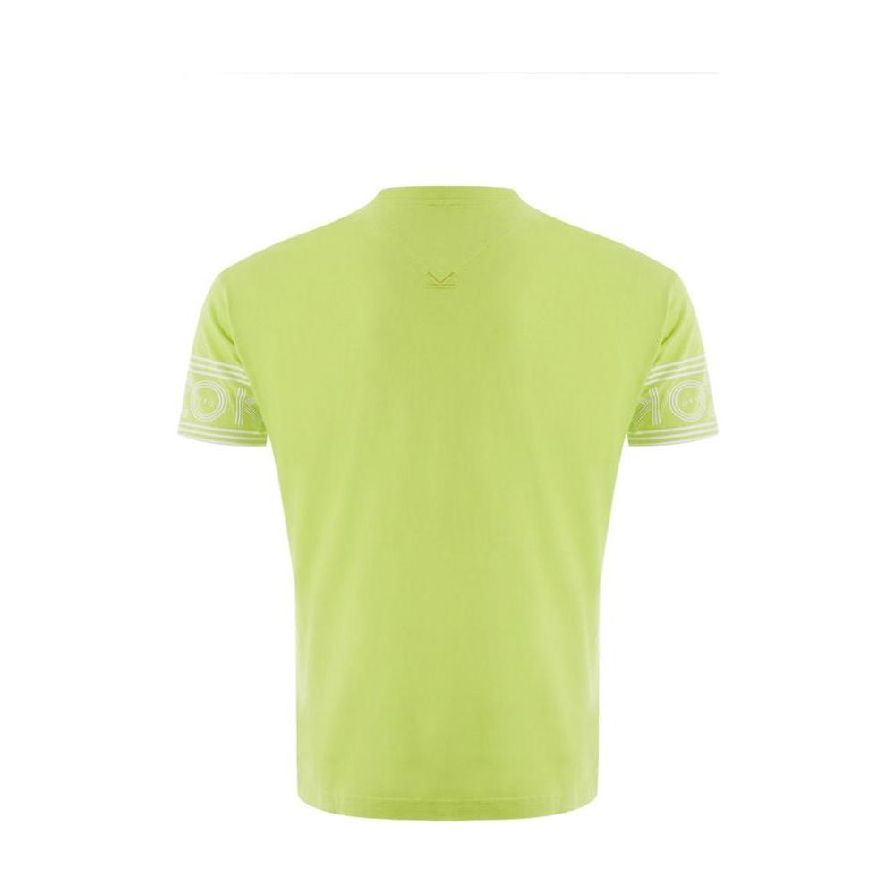 Kenzo Sunny Yellow Cotton Tee For Stylish Men Kenzo Dark Khaki