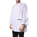 Dolce & Gabbana White Cotton Button Down Long Sleeves Shirt TSH878493-45