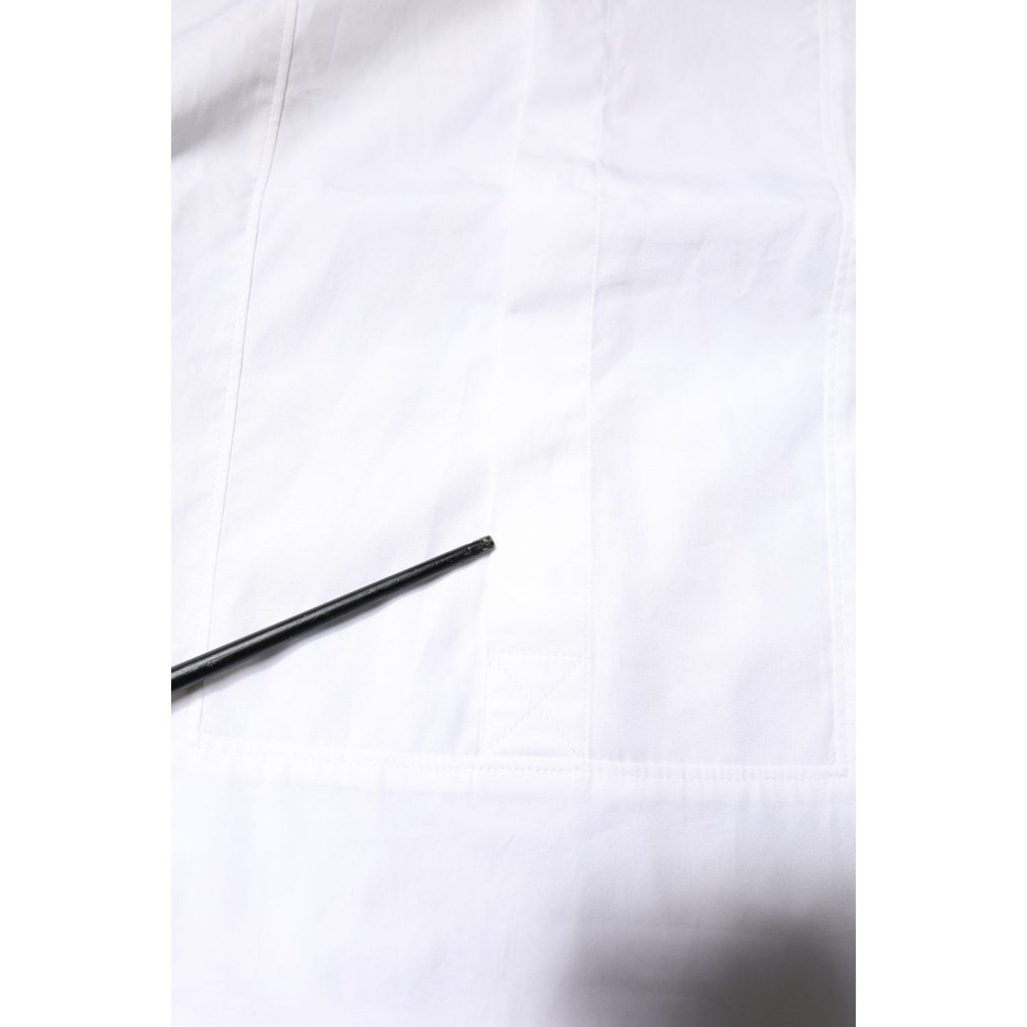 Dolce & Gabbana White Cotton Collared Dress Formal Shirt TSH878539-39