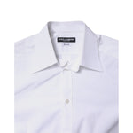 Dolce & Gabbana White Cotton GOLD Dress Formal Shirt TSH878542-40