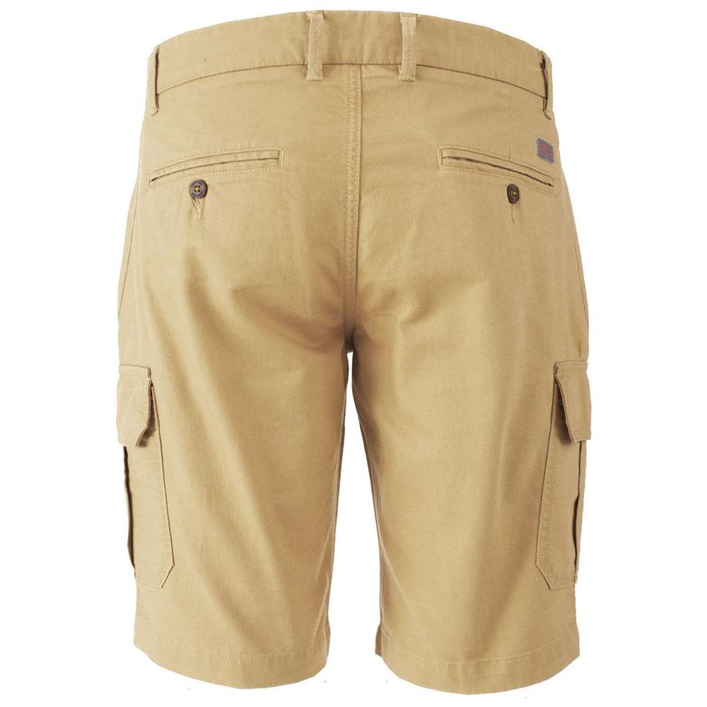 Yes Zee Beige Cotton Short