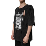 Dolce & Gabbana Black Graphic Print Cotton Crew Neck T-shirt TSH86405-52