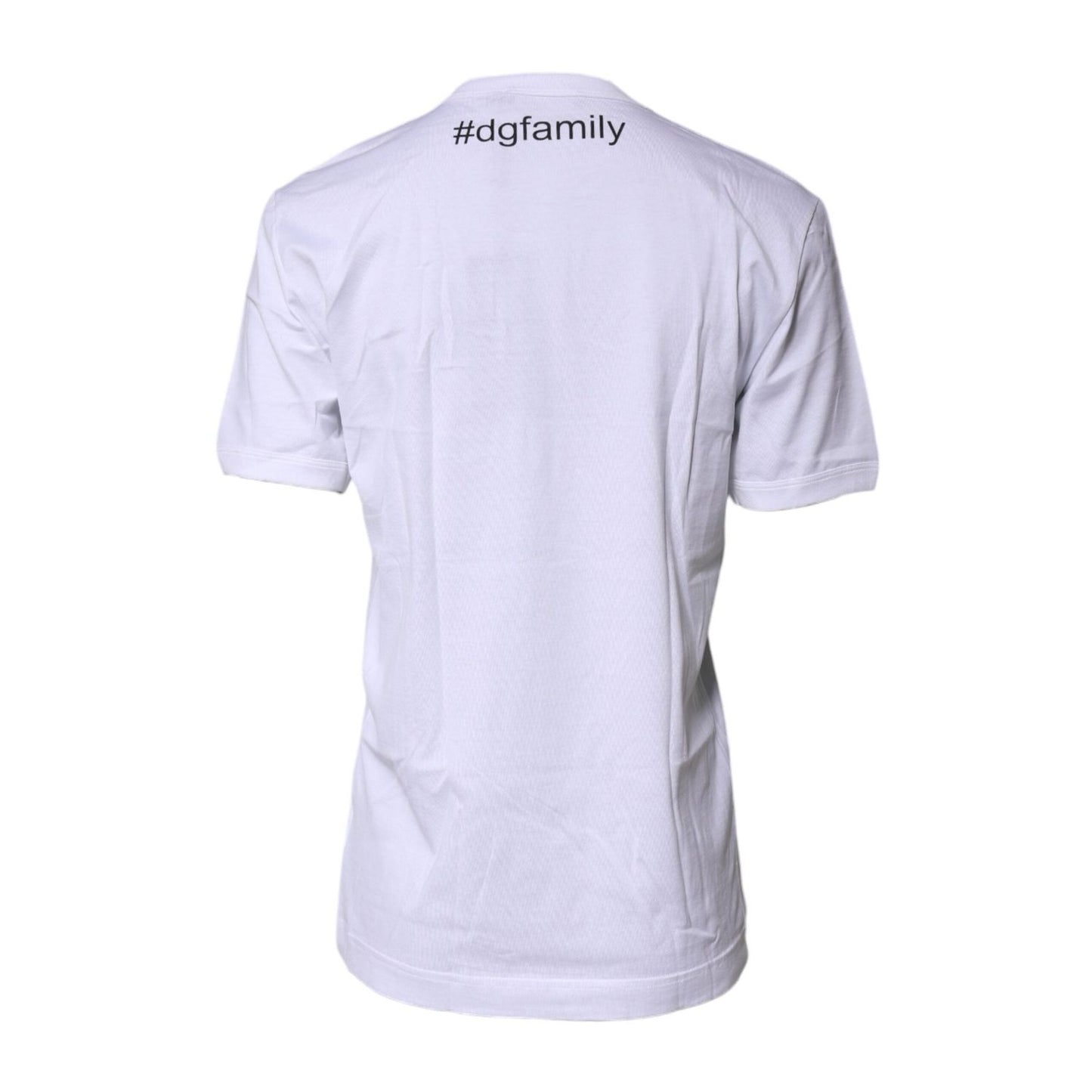 Dolce & Gabbana White #DGFamily Cotton Crew Neck T-shirt TSH87275-44