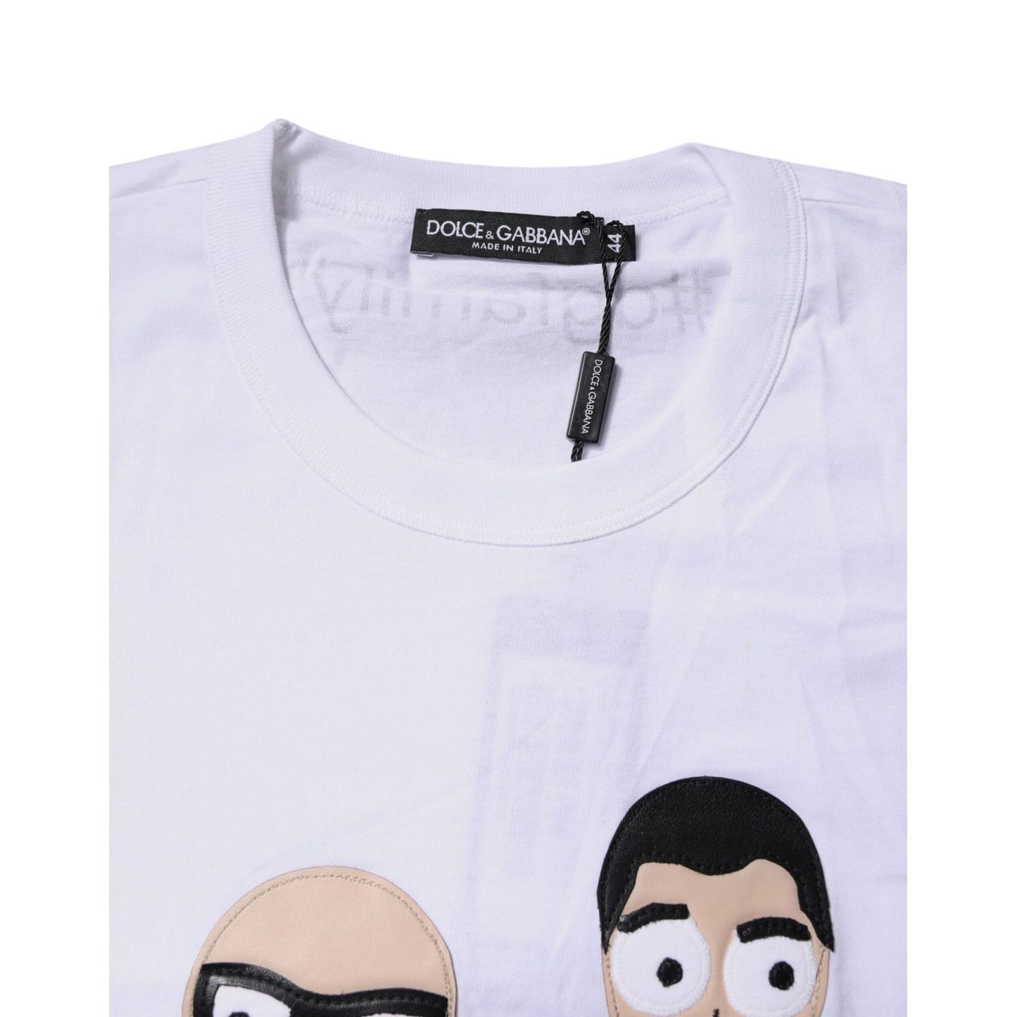 Dolce & Gabbana White #DGFamily Cotton Crew Neck T-shirt TSH87275-44