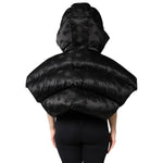 Dolce & Gabbana Black Padded Puffer Hooded Full Zip Cropped Jacket JKT41394-40