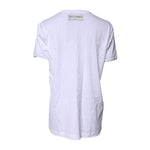 Dolce & Gabbana White Cotton Printed Round Neck Top T-shirt TSH87177-44