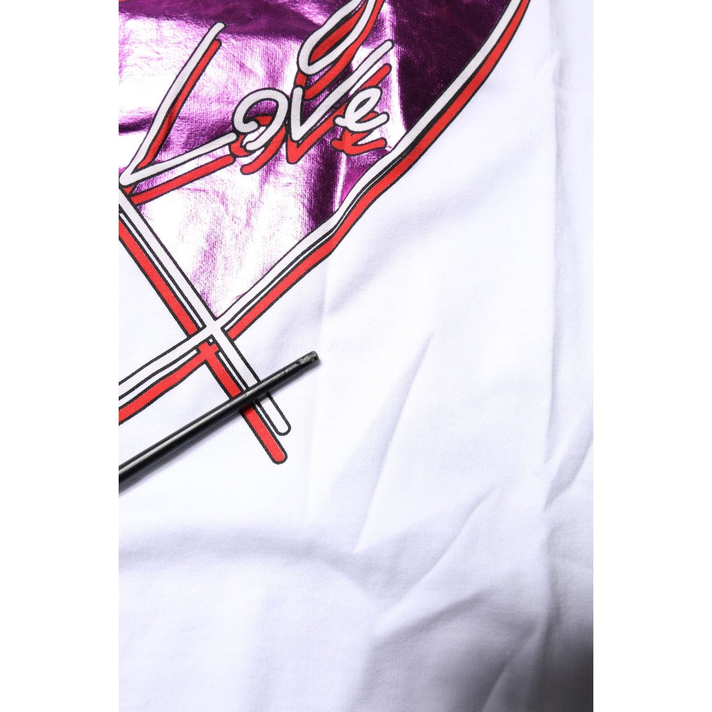 Dolce & Gabbana White Printed Cotton Round Neck Top T-shirt TSH87189-42
