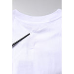 Dolce & Gabbana White Printed Round Neck Top Cotton T-shirt TSH87266-38