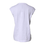 Dolce & Gabbana White Cotton Sleeveless Round Neck Tank Top TSH87269-40