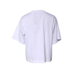 Dolce & Gabbana White Printed Round Neck Top Cotton T-shirt TSH87359-40