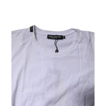 Dolce & Gabbana White Short Sleeves Round Neck Top T-shirt TSH87395-38