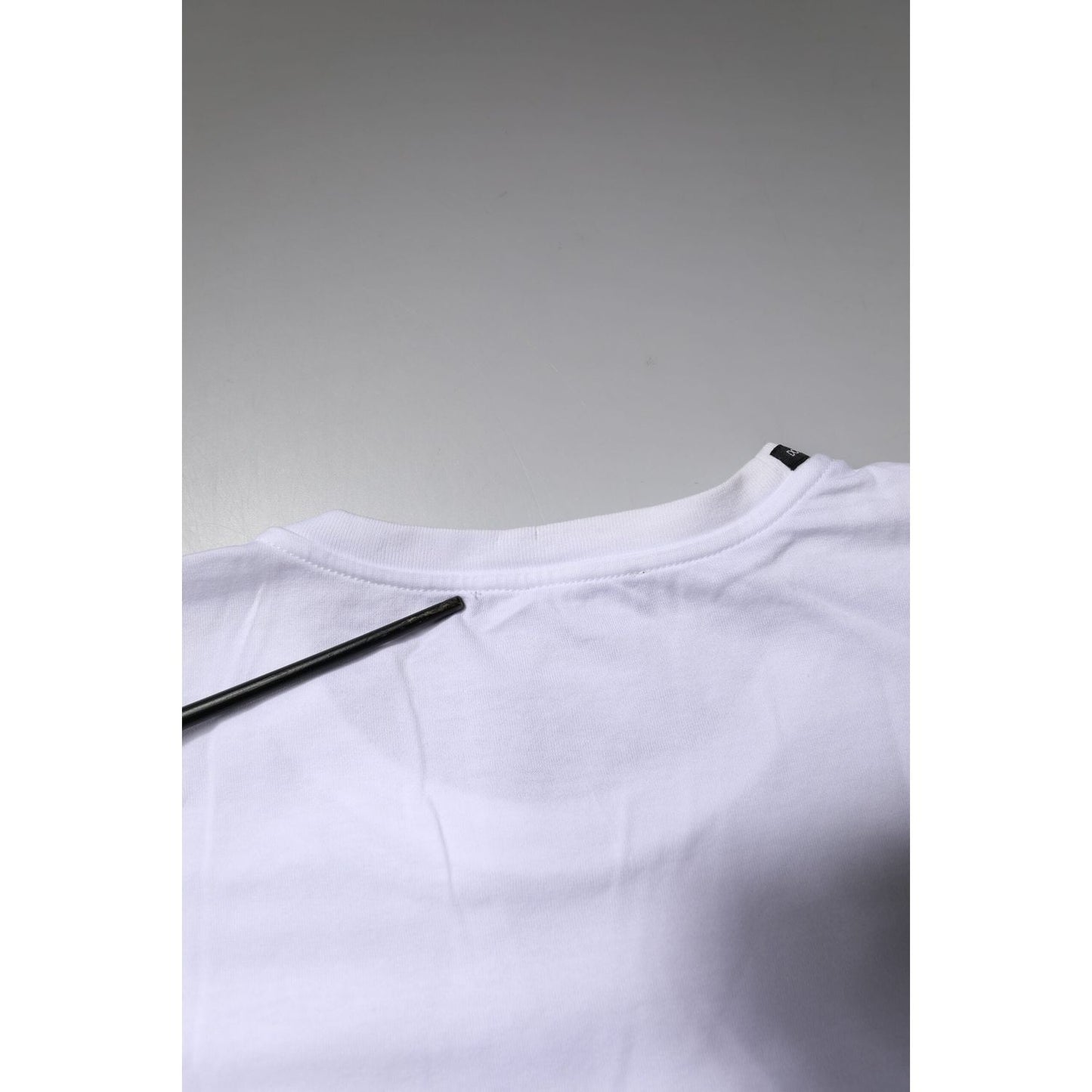 Dolce & Gabbana White Short Sleeves Round Neck Top T-shirt TSH87395-38