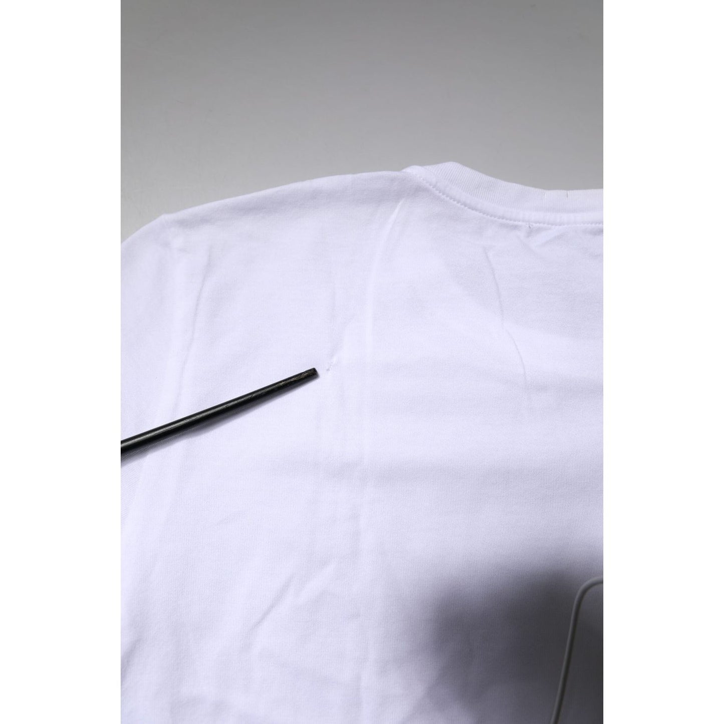 Dolce & Gabbana White Short Sleeves Round Neck Top T-shirt TSH87395-38