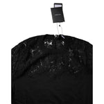 Dolce & Gabbana Black Floral Lace Long Sleeves Blouse Top TSH878528-36