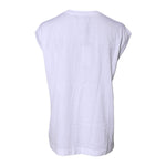 Dolce & Gabbana White Cotton Sleeveless Round Neck Tank Top TSH878641-42