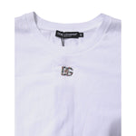 Dolce & Gabbana White Cotton Sleeveless Round Neck Tank Top TSH878641-42