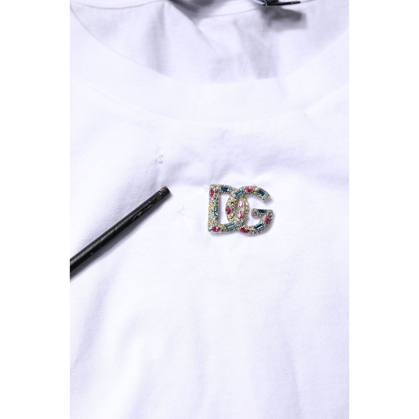 Dolce & Gabbana White Cotton Sleeveless Round Neck Tank Top TSH878641-42