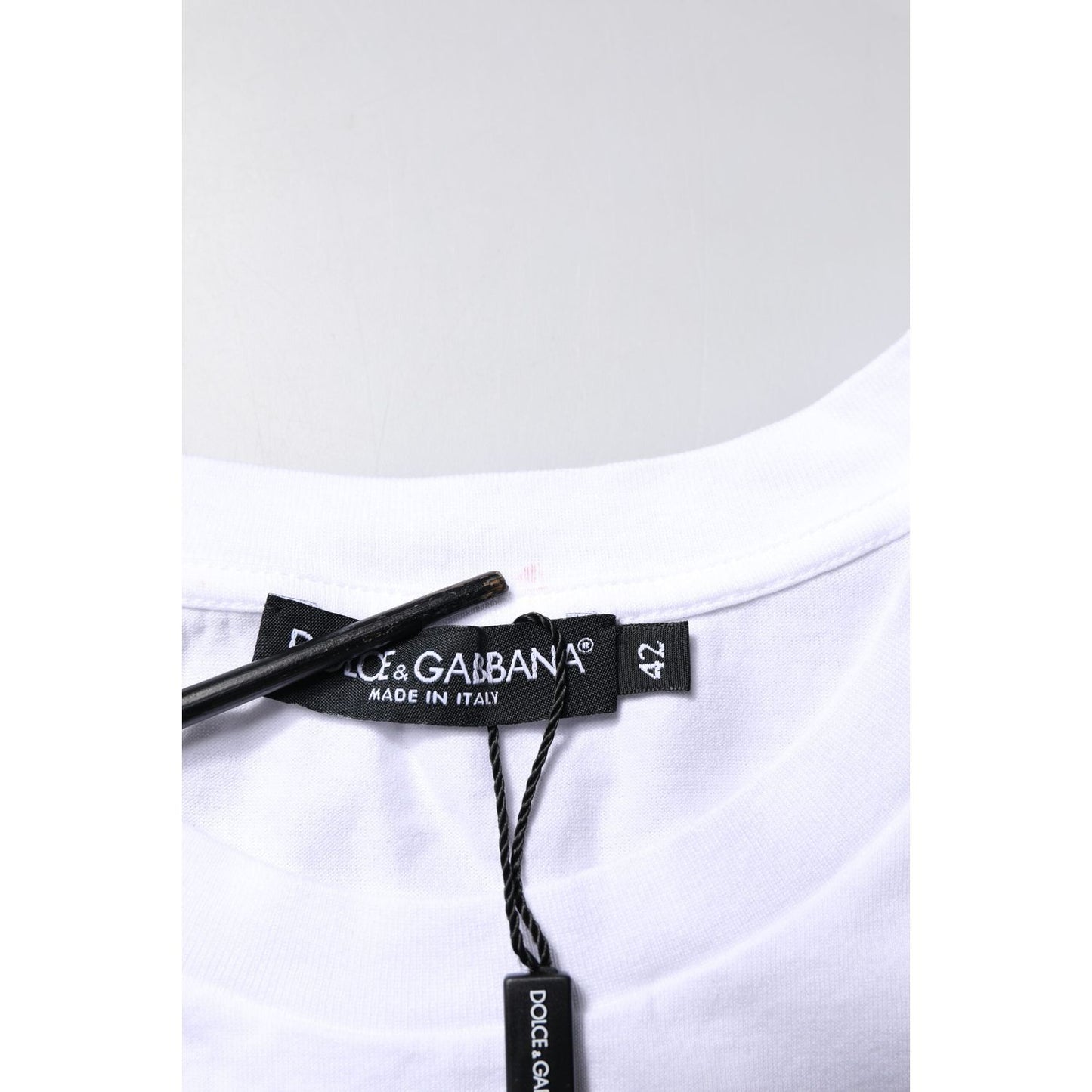 Dolce & Gabbana White Cotton Sleeveless Round Neck Tank Top TSH878641-42