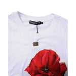 Dolce & Gabbana White Floral Print Cotton Crew Neck T-shirt TSH878648-36