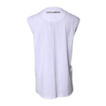 Dolce & Gabbana White Cotton Sleeveless Printed Tank T-shirt TSH878649-40