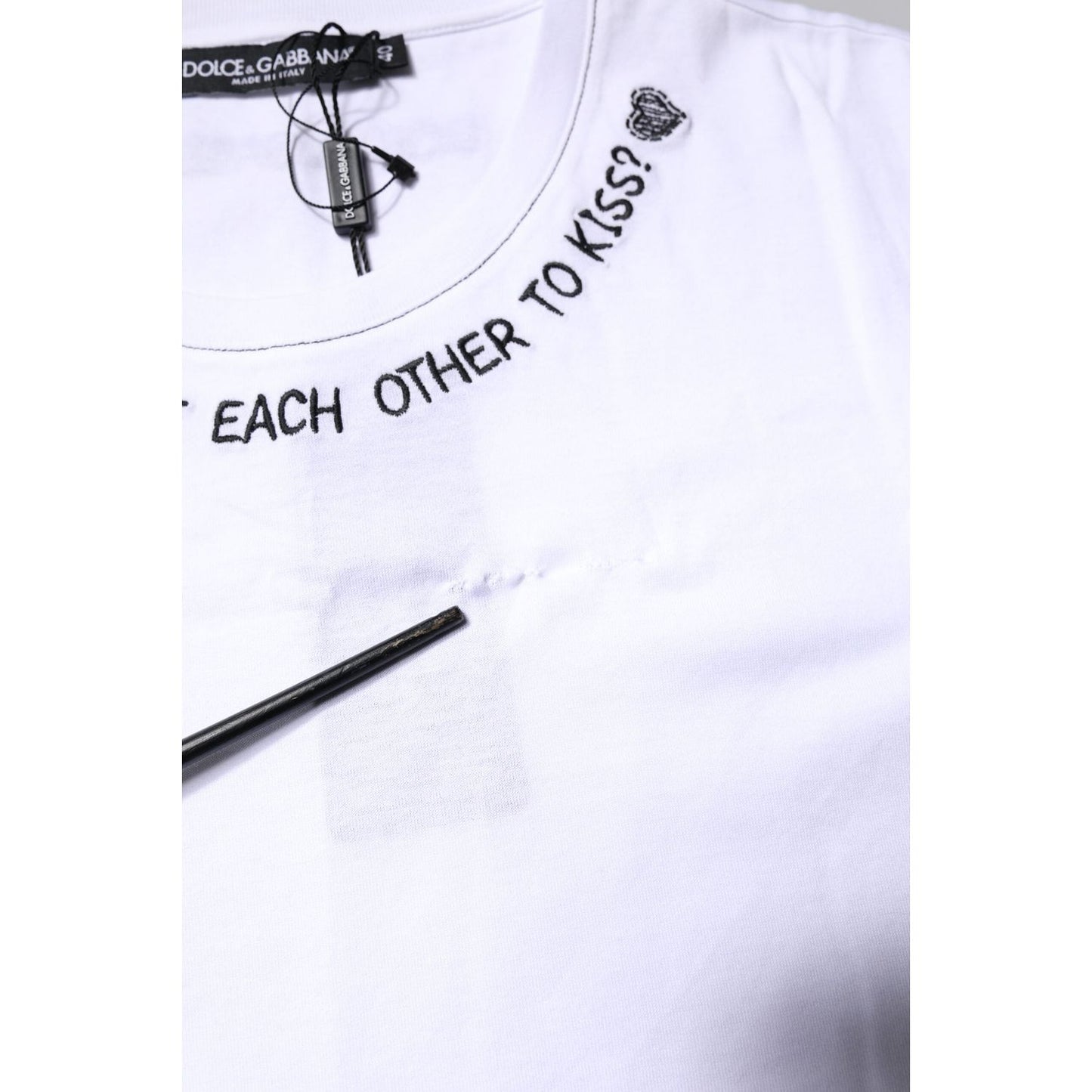 Dolce & Gabbana White Cotton Sleeveless Printed Tank T-shirt TSH878649-40