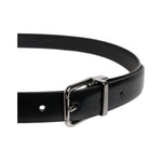 Dolce & Gabbana Black Solid Leather Classic Waist Buckle Belt BEL9311-80