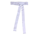 Dolce & Gabbana White Waist Ribbon Wide Bow Logo Belt WMB459-40