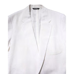 Dolce & Gabbana White Single Breasted Men Coat Blazer Suit JKT41479-48