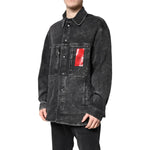 Dolce & Gabbana Black Logo Cotton Stretch Denim Jacket JKT41476-52