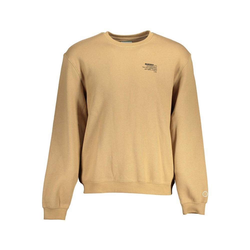 Guess Jeans Beige Cotton Unisex Sweatshirt