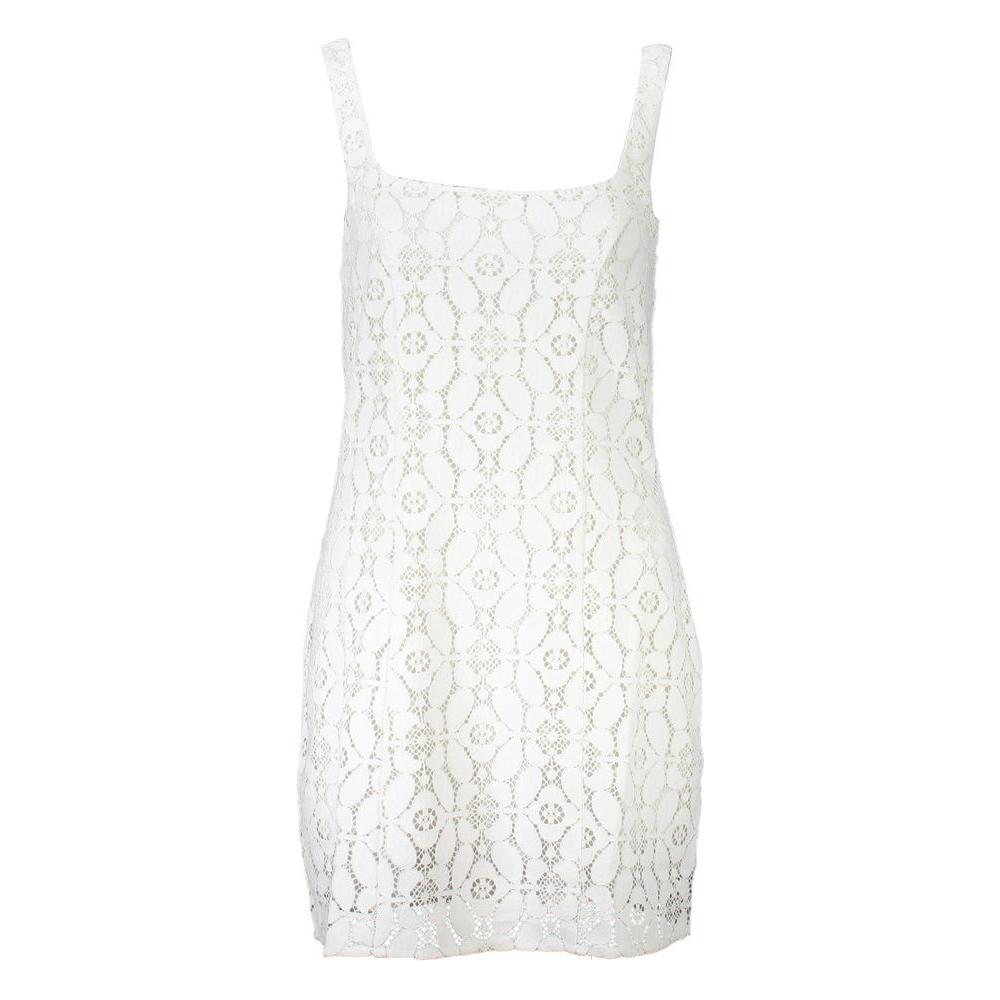 Desigual White Polyester Women Dress Desigual Beige