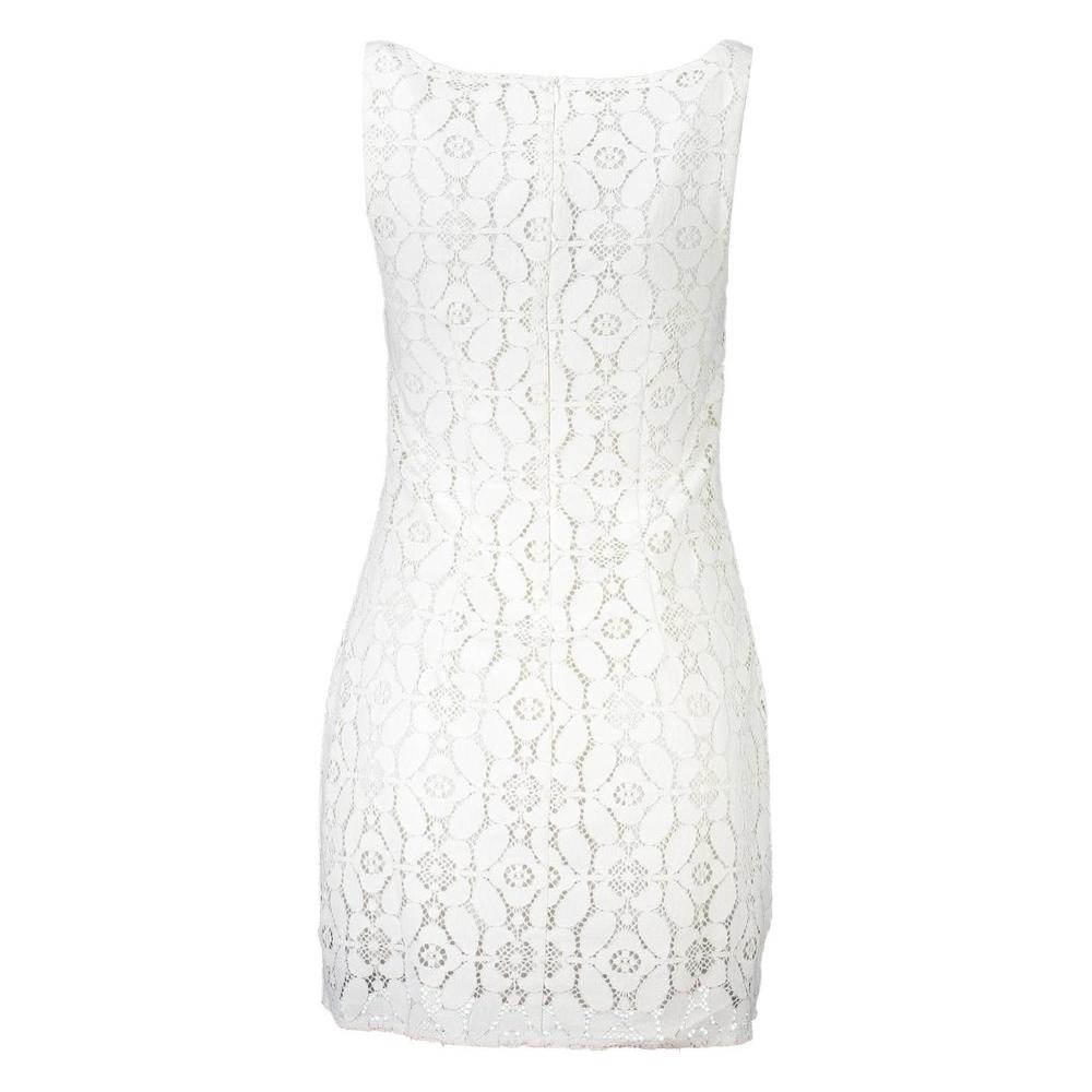 Desigual White Polyester Women Dress Desigual White Smoke