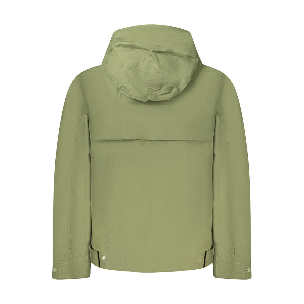 K-WAY Green Linen Men Jacket KW-34936-L