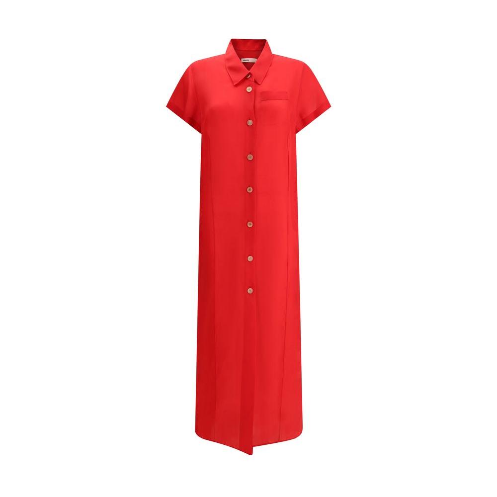 Khaite Effy Dress Khaite Firebrick