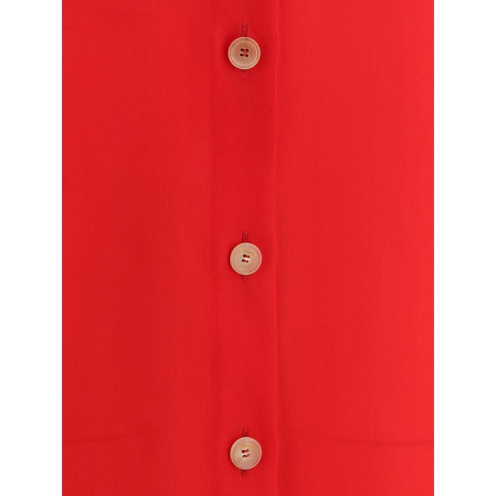 Khaite Effy Dress Khaite Firebrick