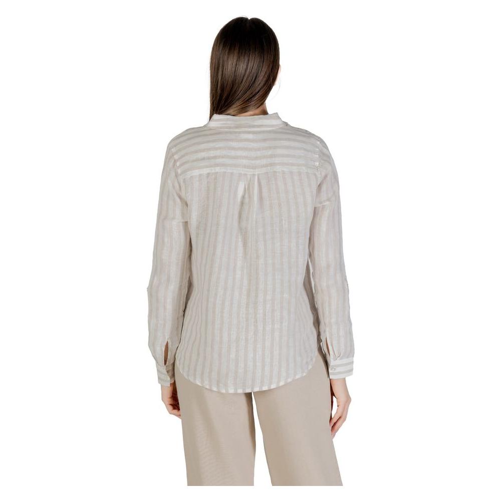 Street One Beige Linen Shirt
