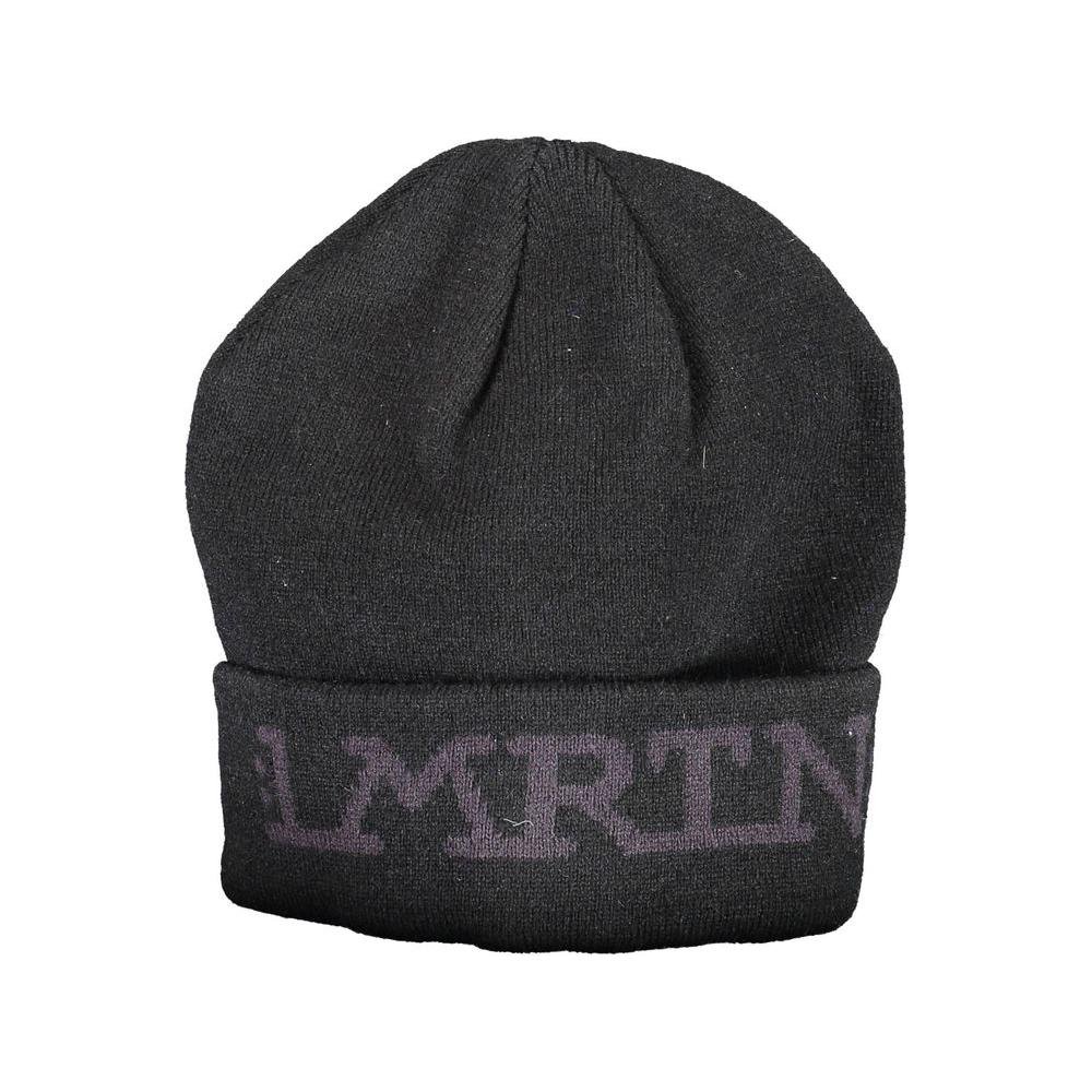 La Martina Black Acrylic Men Cap La Martina Dark Slate Gray
