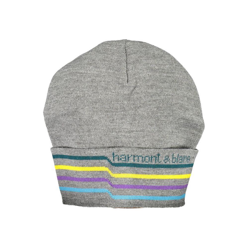 Harmont & Blaine Gray Wool Men Cap HA-14251