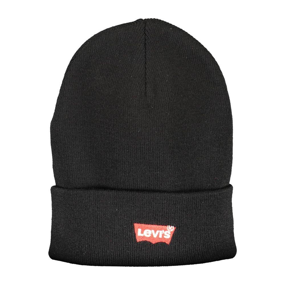 Levi's Black Acrylic Men Cap Levi's Dark Slate Gray