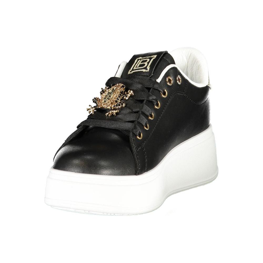 Laura Biagiotti Black Synthetic Women Sneaker Laura Biagiotti Dark Slate Gray