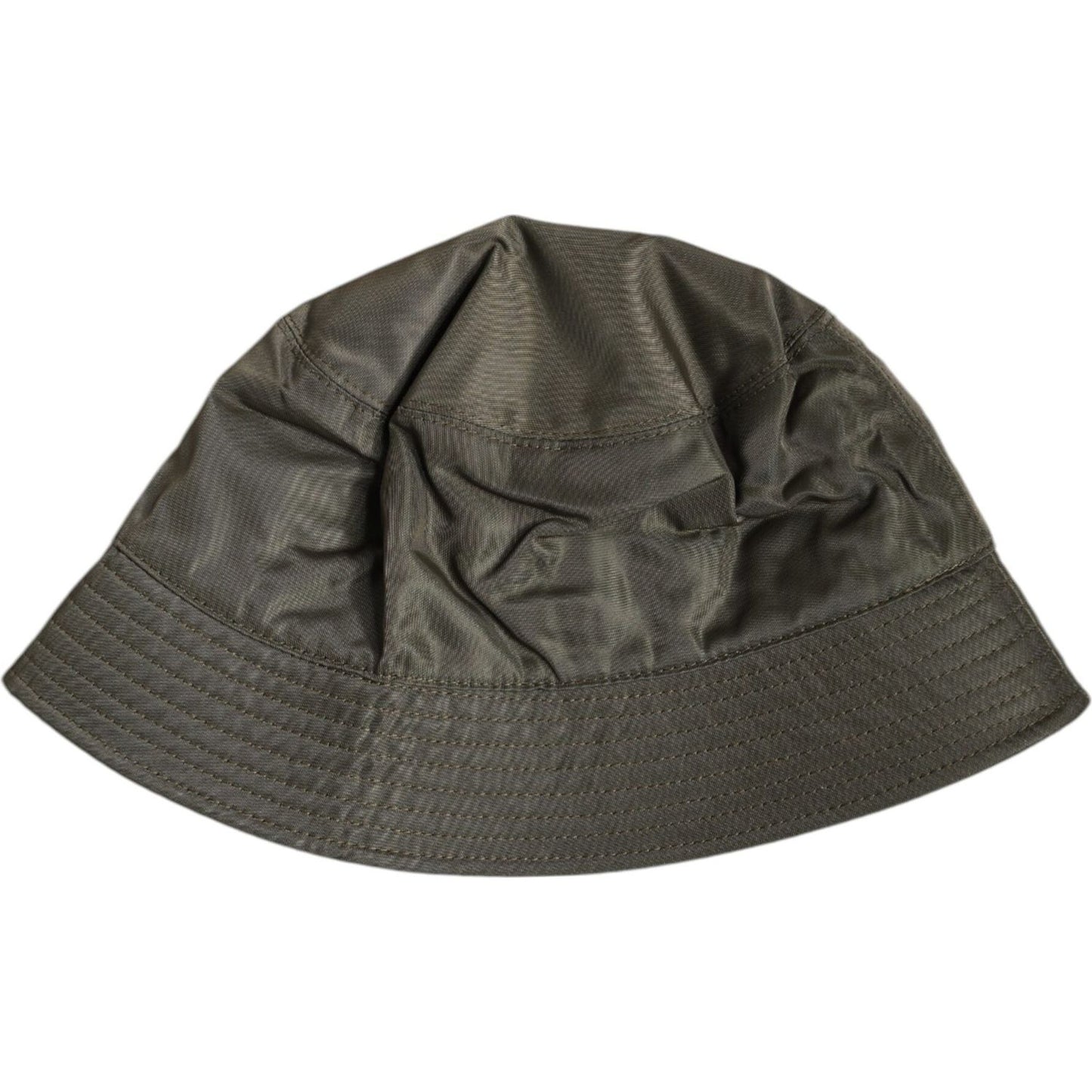 Dolce & Gabbana Brown DG Plaque Wide Brim Bucket Hat Dolce & Gabbana Dark Slate Gray
