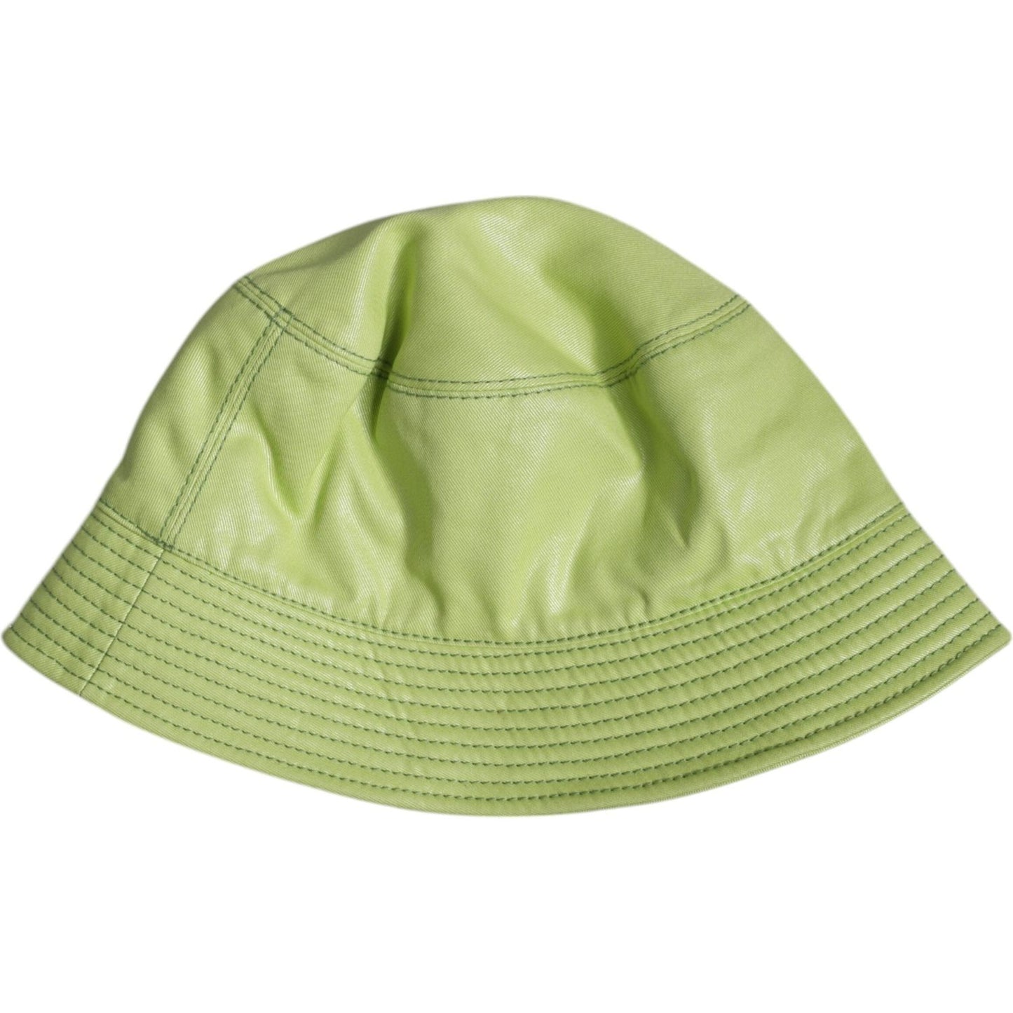 Dolce & Gabbana Green DG Plaque Wide Brim Bucket Hat Dolce & Gabbana Dark Khaki