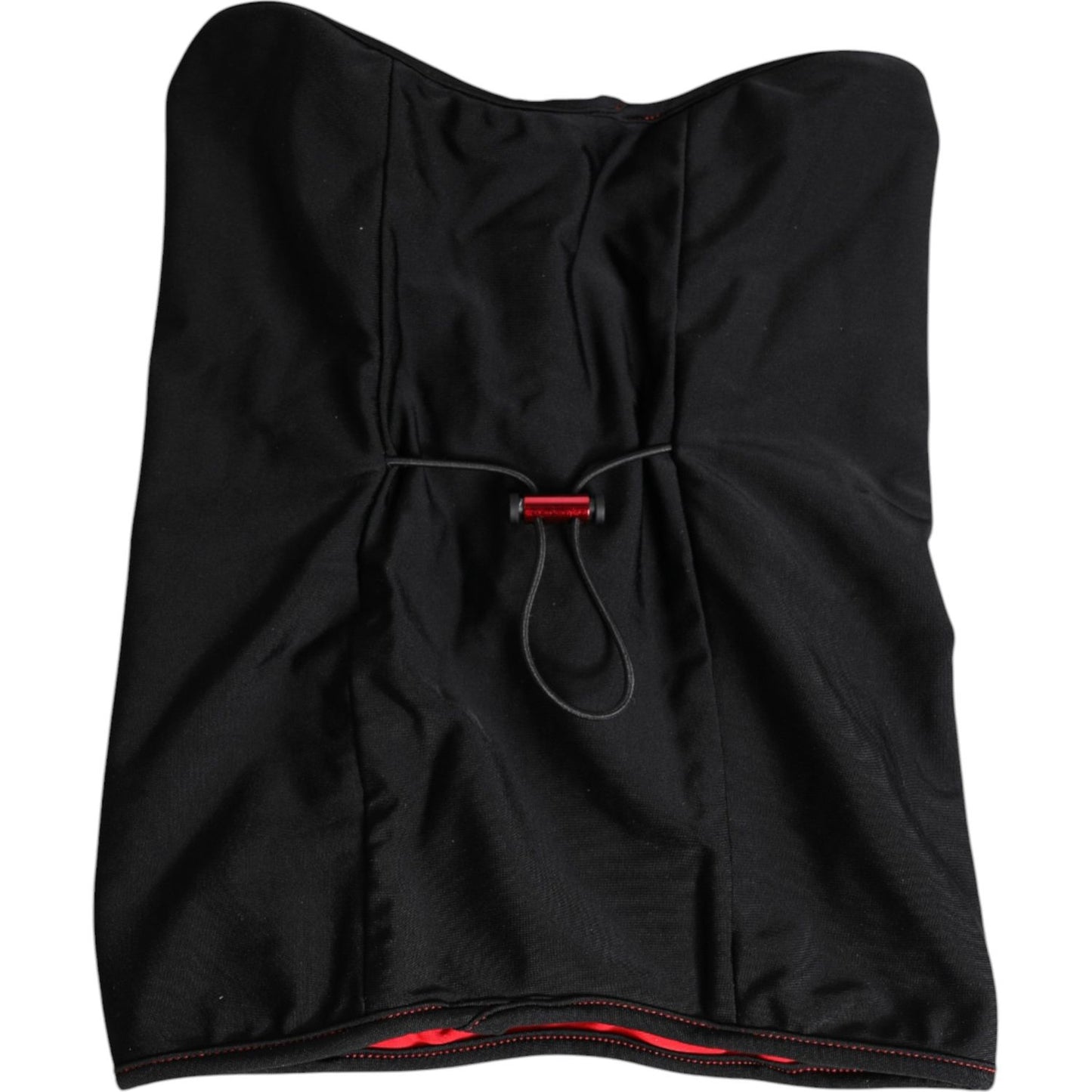 Dolce & Gabbana Black Nylon Knitted Neck Warmer Balaclava Scarf Dolce & Gabbana Black