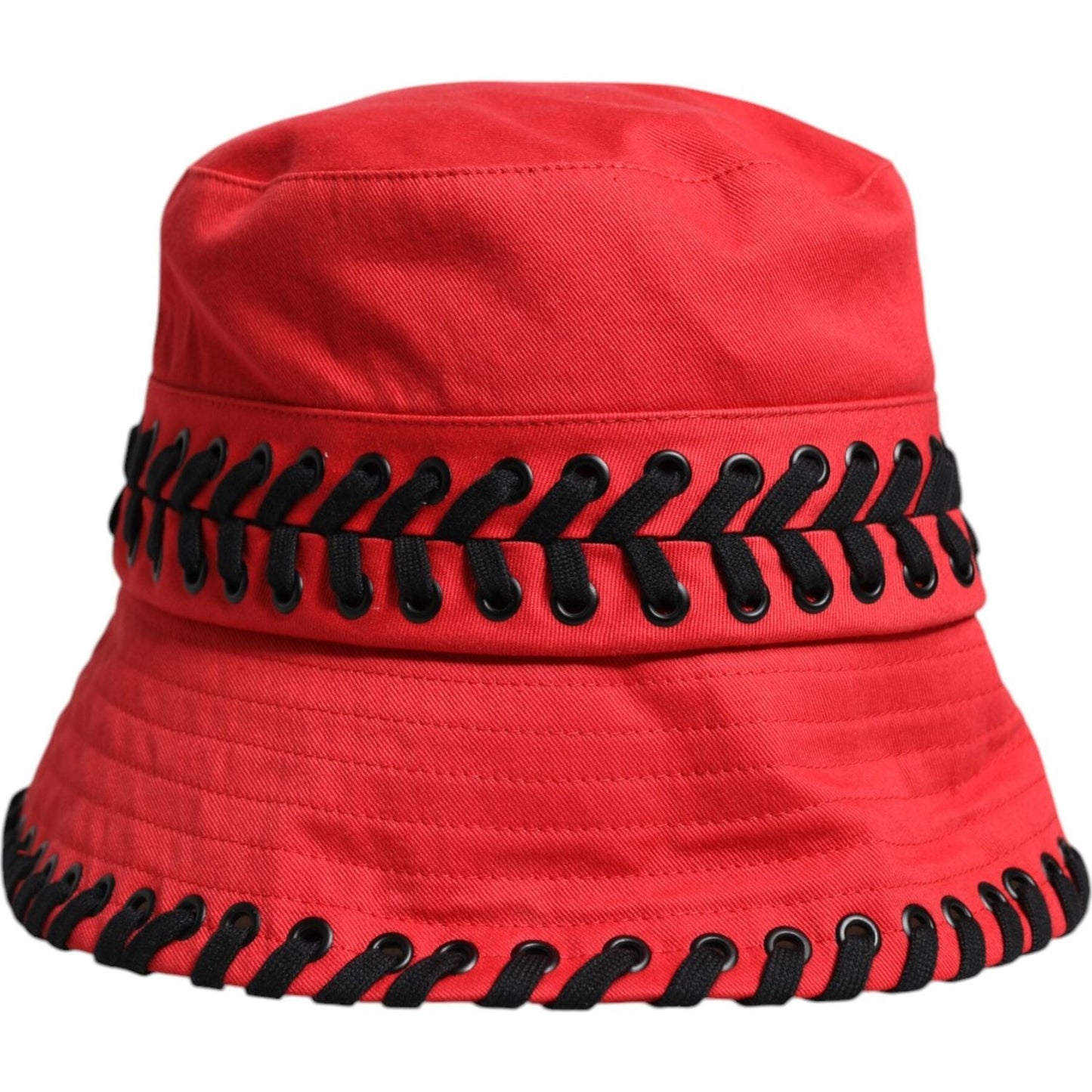 Dolce & Gabbana Dolce & Gabbana Red Lace Polyester Wide Brim Bucket Hat HAT9798-57 1728,57 cm|S,67345645728,Accessories,Dolce & Gabbana,Hat - Women - Accessories,Materials: 100% Polyester,New with tags,Red,Women,Women - Accessories