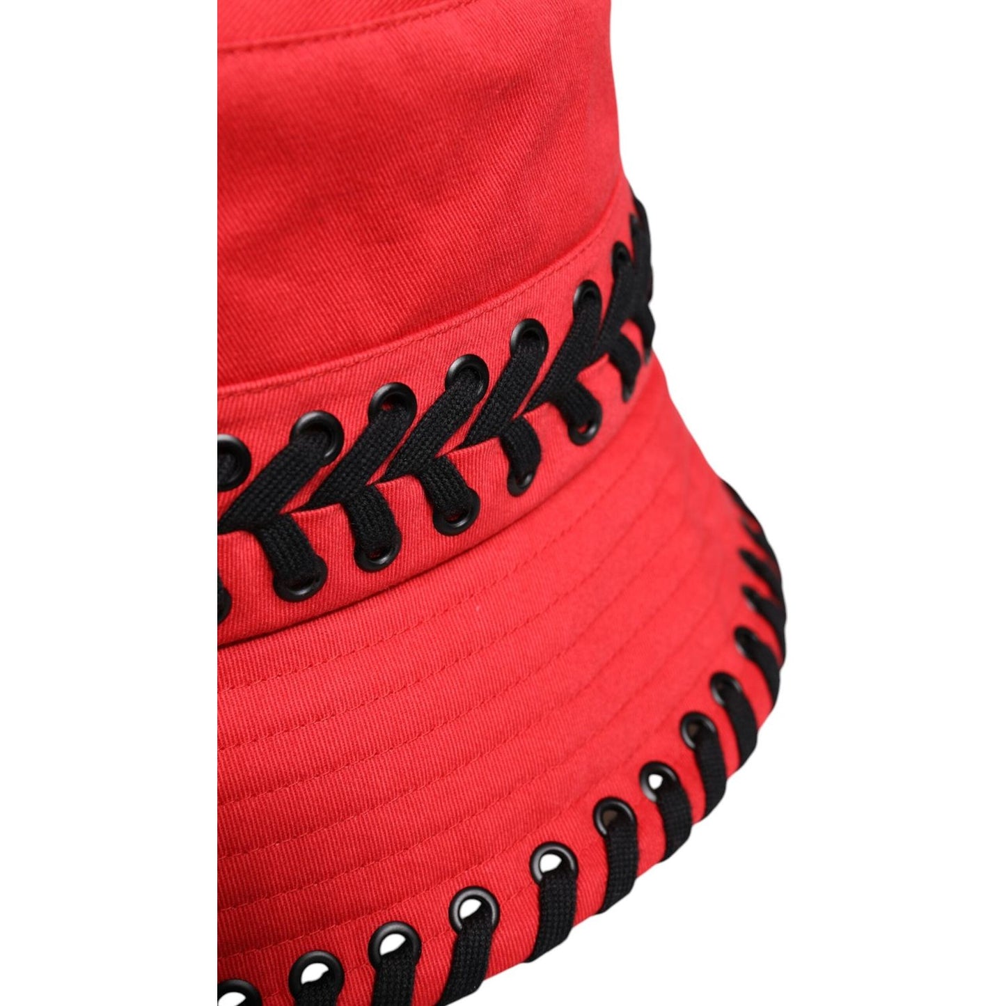 Dolce & Gabbana Dolce & Gabbana Red Lace Polyester Wide Brim Bucket Hat HAT9798-57 1728,57 cm|S,67345645728,Accessories,Dolce & Gabbana,Hat - Women - Accessories,Materials: 100% Polyester,New with tags,Red,Women,Women - Accessories