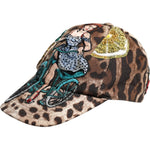 Dolce & Gabbana Dolce & Gabbana Brown Leopard Sequin Sicily Baseball Cap HAT9850-57 1728,57 cm|S,67345645728,Accessories,Brown,Dolce & Gabbana,Hat - Women - Accessories,Material: 97% Cotton 3% Elastane,New with tags,Women,Women - Accessories