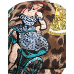Dolce & Gabbana Dolce & Gabbana Brown Leopard Sequin Sicily Baseball Cap HAT9850-57 1728,57 cm|S,67345645728,Accessories,Brown,Dolce & Gabbana,Hat - Women - Accessories,Material: 97% Cotton 3% Elastane,New with tags,Women,Women - Accessories