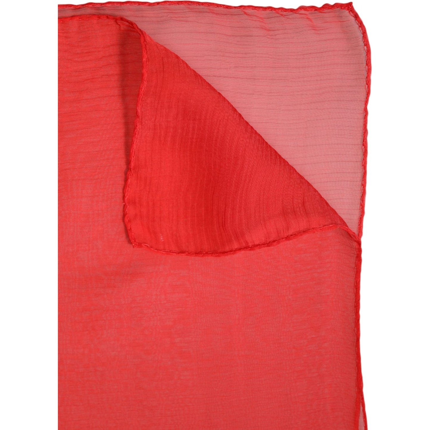 Dolce & Gabbana Red Silk Rectangle Women Wrap Shawl Scarf Dolce & Gabbana Tomato