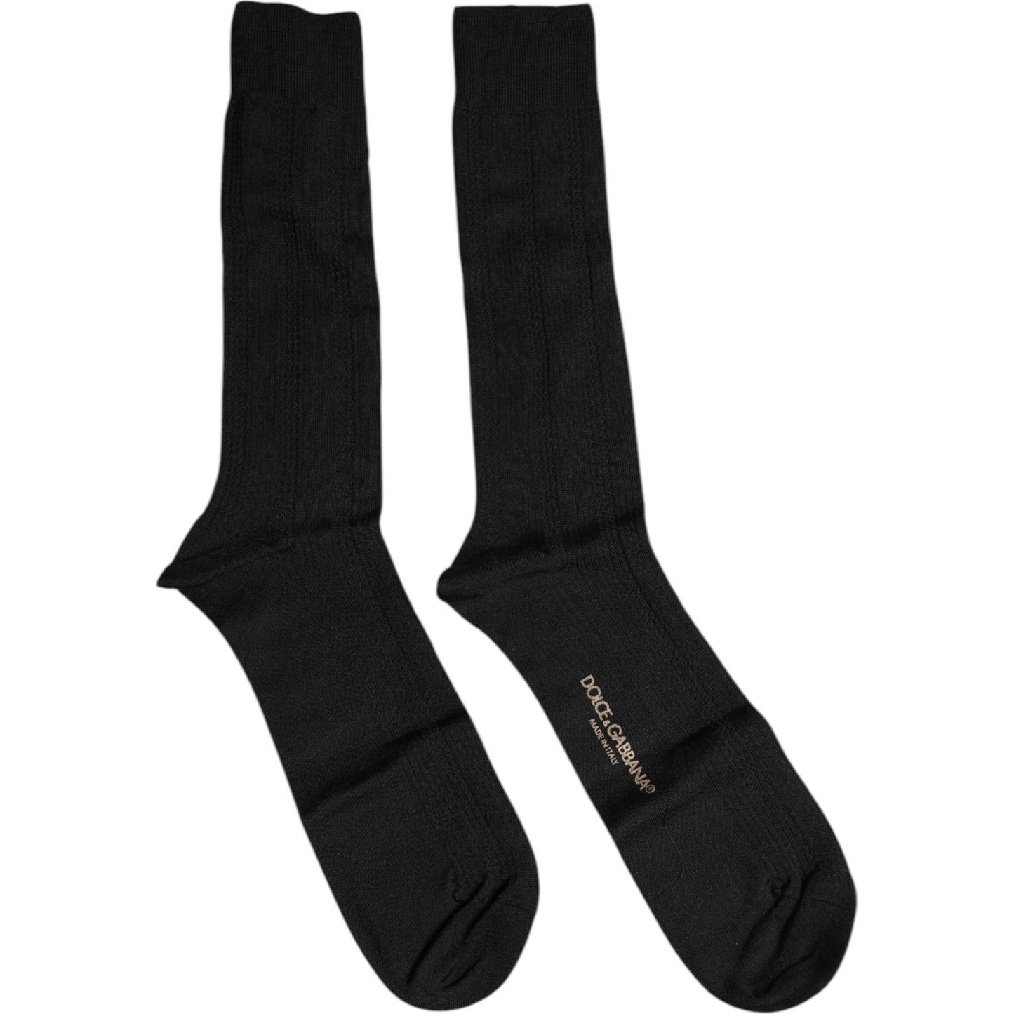 Dolce & Gabbana Dolce & Gabbana Black Cotton DG Logo Mid Calf Men Socks SCS2221-L 1728,67345645728,Accessories,Black,Dolce & Gabbana,L,Material: 100% Cotton,Men,Men - Accessories,New with tags,Socks - Men - Accessories