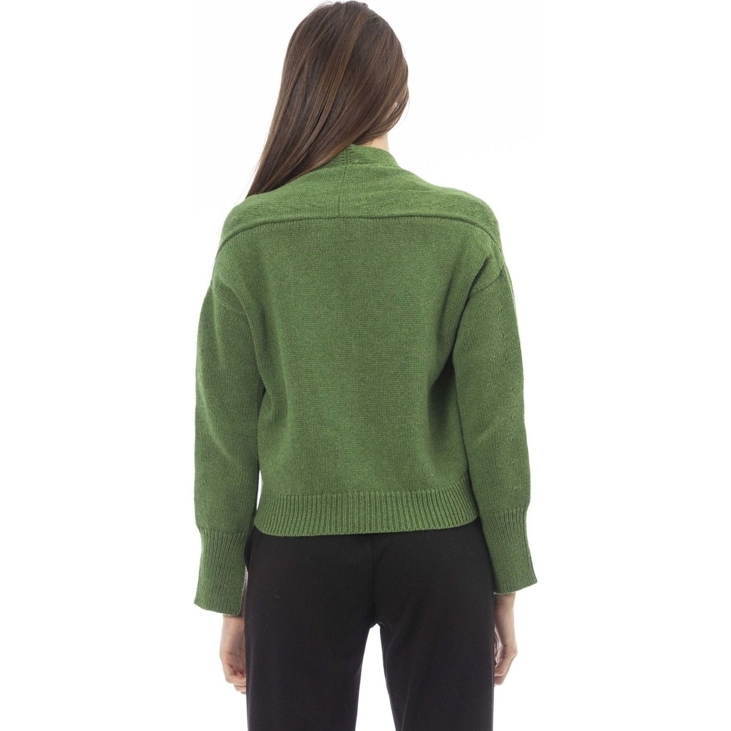 Alpha Studio Sweaters Sweaters Alpha Studio Dark Olive Green